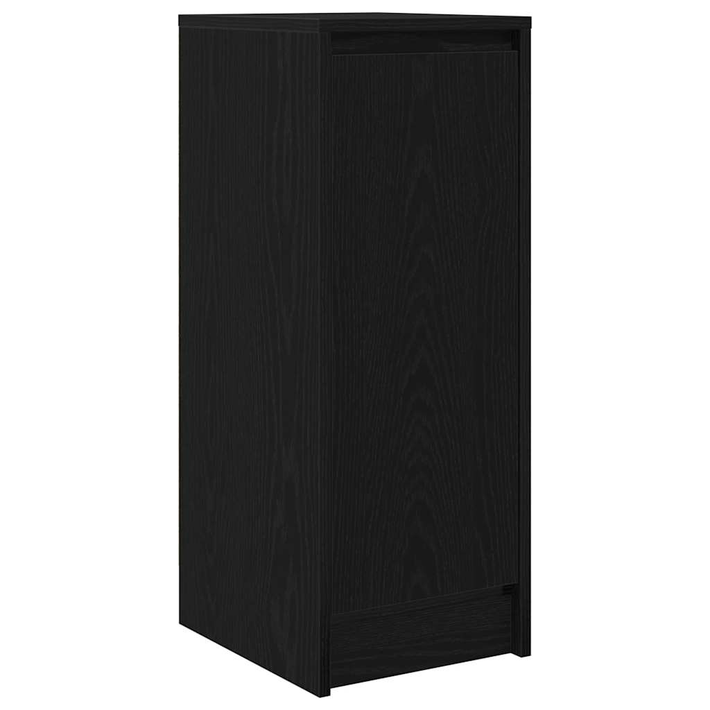 vidaXL Komoda Czarny Dąb 29,5x34x76 cm Drewno klejone