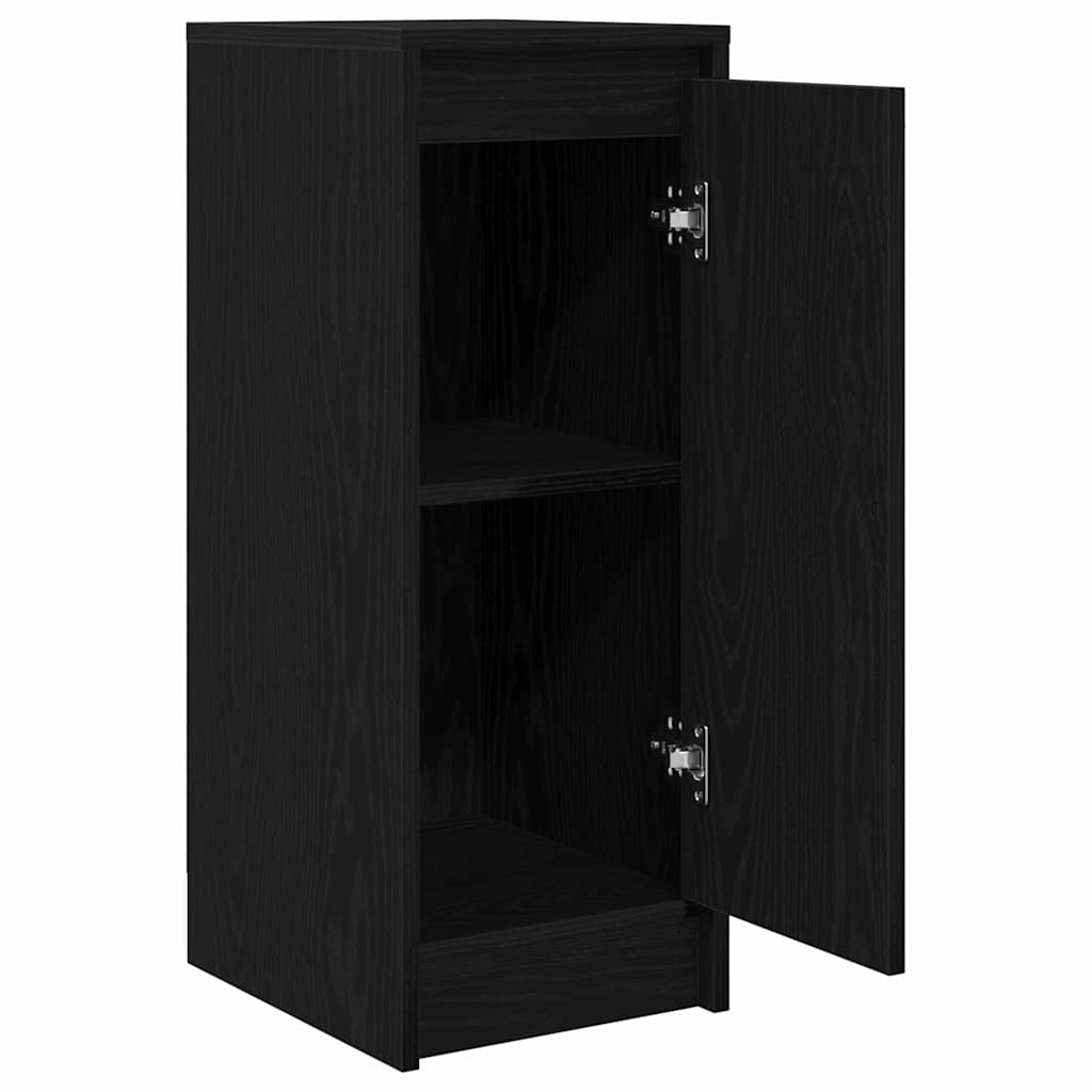 vidaXL Komoda Czarny Dąb 29,5x34x76 cm Drewno klejone