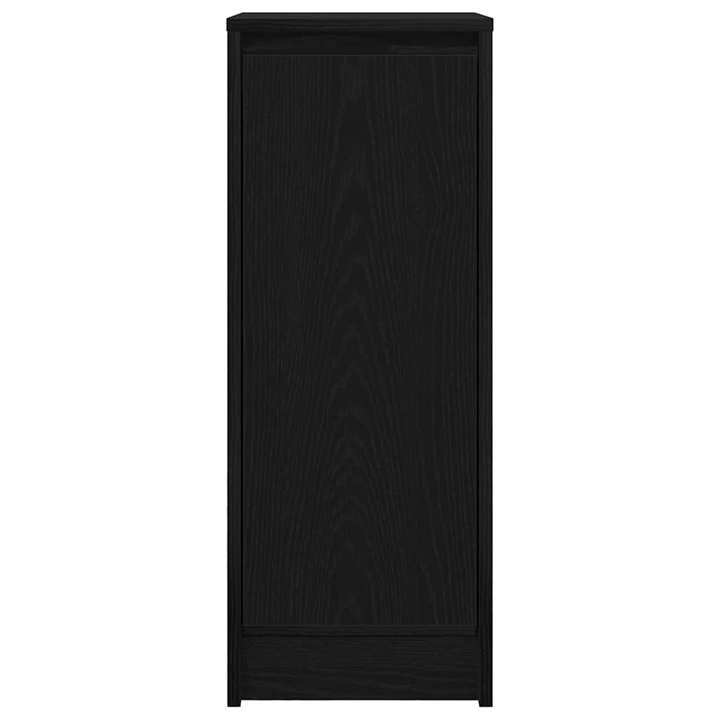 vidaXL Komoda Czarny Dąb 29,5x34x76 cm Drewno klejone