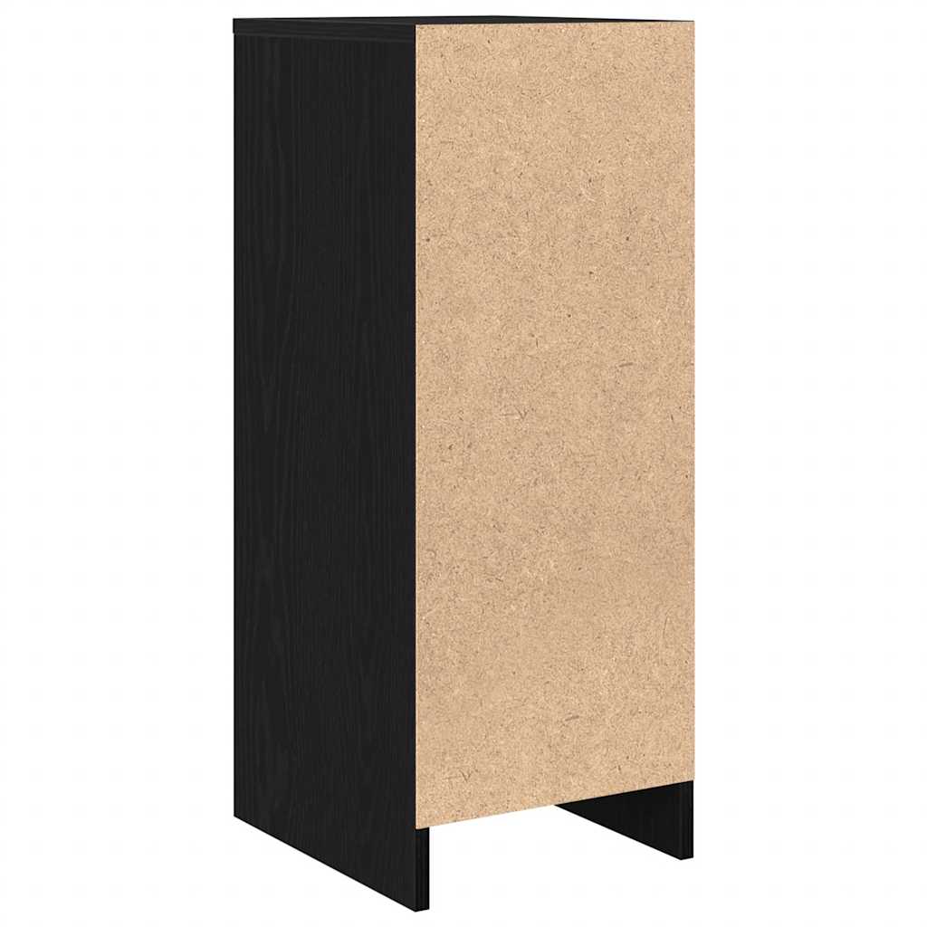 vidaXL Komoda Czarny Dąb 29,5x34x76 cm Drewno klejone
