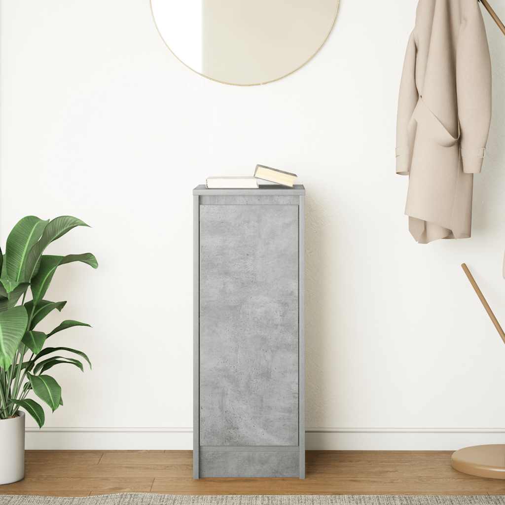 vidaXL Komoda Betonowa Szara 29,5x34x76 cm Drewno klejone