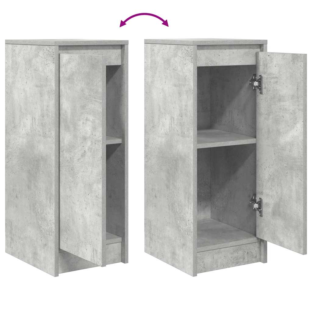 vidaXL Komoda Betonowa Szara 29,5x34x76 cm Drewno klejone
