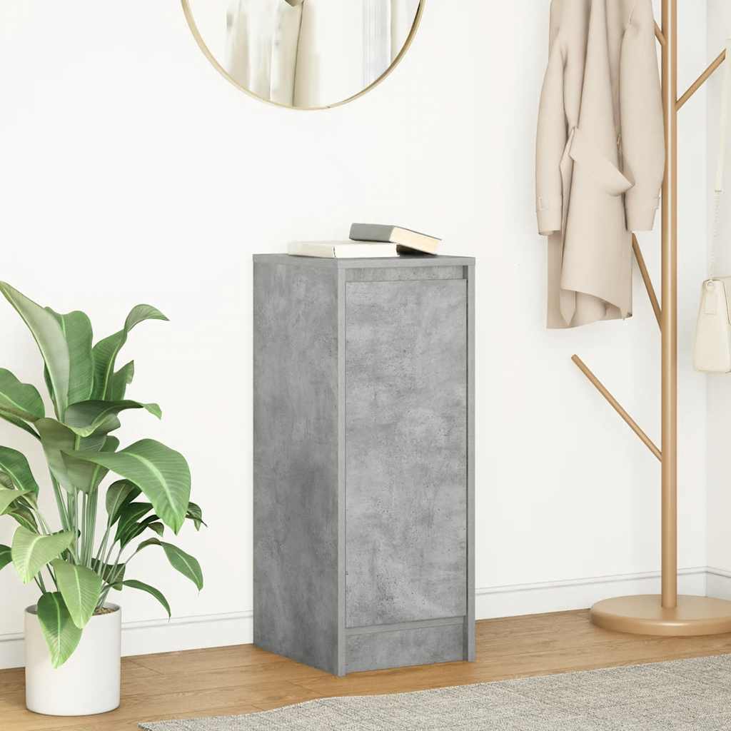 vidaXL Komoda Betonowa Szara 29,5x34x76 cm Drewno klejone