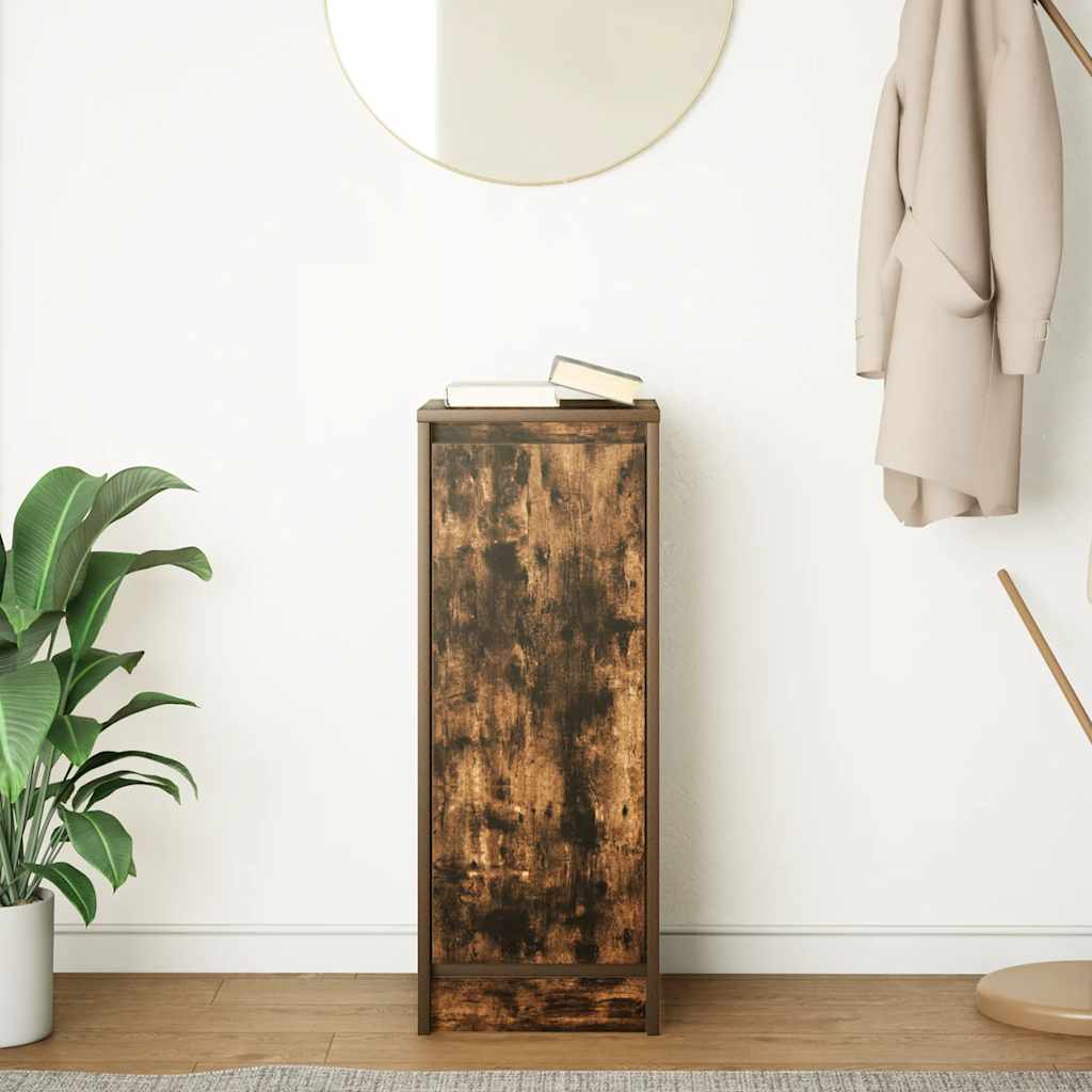 vidaXL Komoda Dąb wędzony 29,5x34x76 cm Drewno klejone
