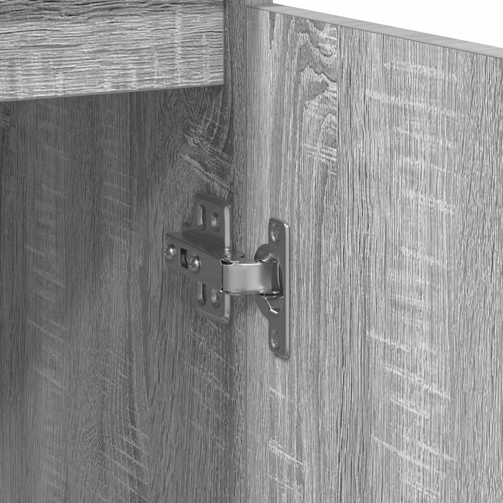 vidaXL Komoda Szara Sonoma 29,5x34x76 cm Drewno klejone