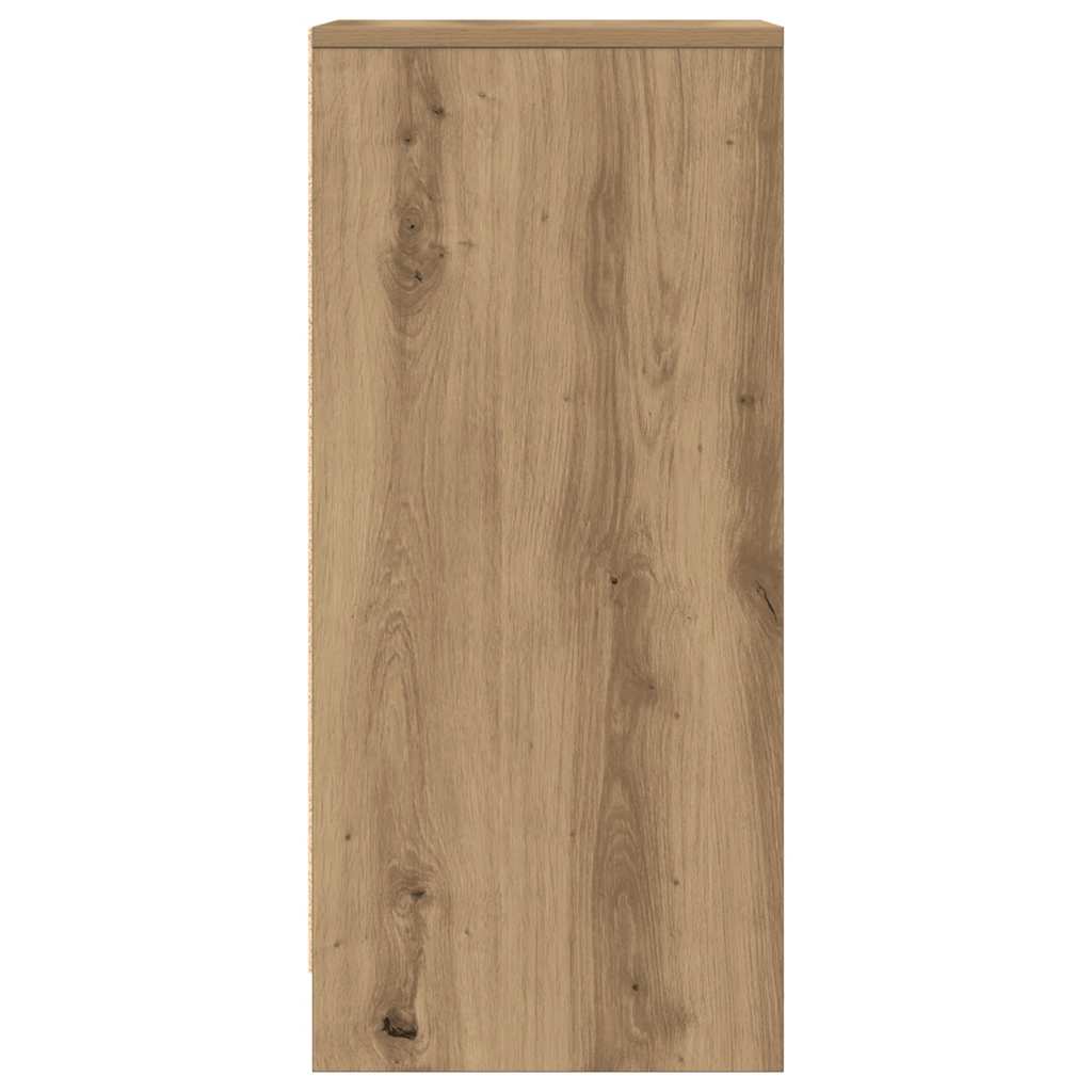 vidaXL Komoda Artisan Dąb 29,5x34x76 cm Drewno klejone