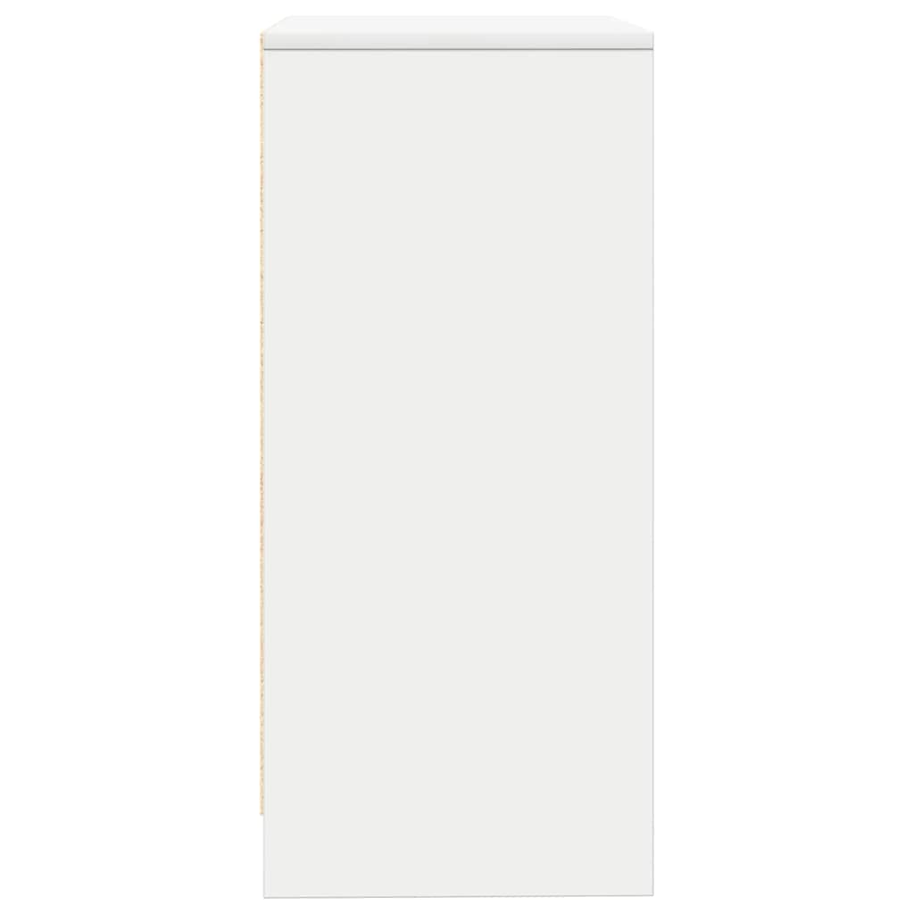 vidaXL Komoda Biała 57x34x76 cm Drewno klejone
