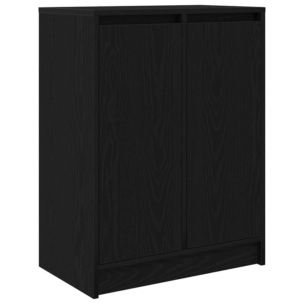 vidaXL Komoda Czarny Dąb 57x34x76 cm Drewno klejone