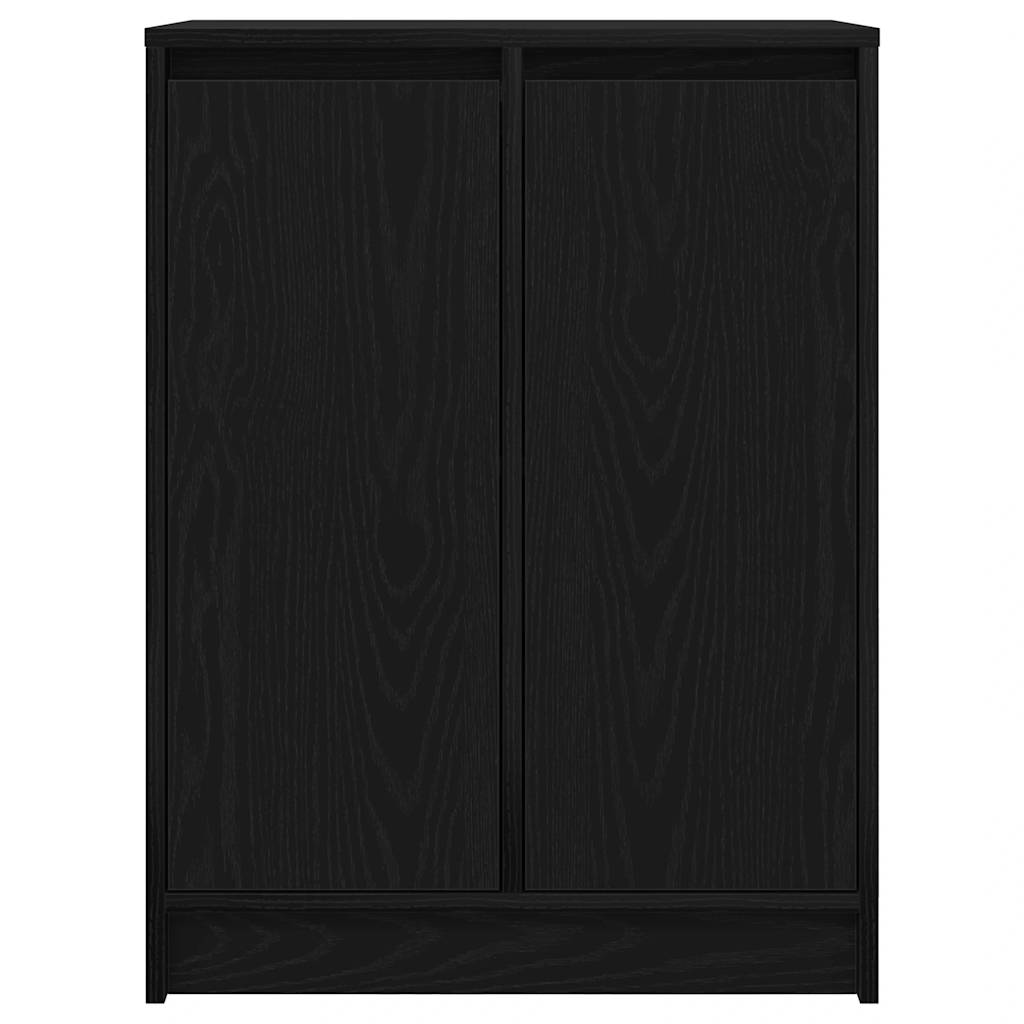 vidaXL Komoda Czarny Dąb 57x34x76 cm Drewno klejone