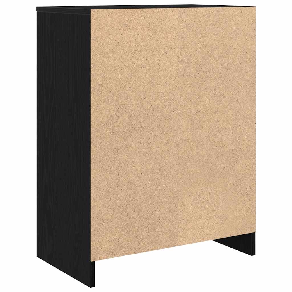 vidaXL Komoda Czarny Dąb 57x34x76 cm Drewno klejone