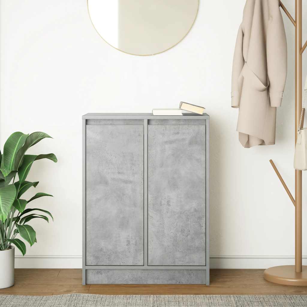 vidaXL Komoda Betonowa Szara 57x34x76 cm Drewno klejone
