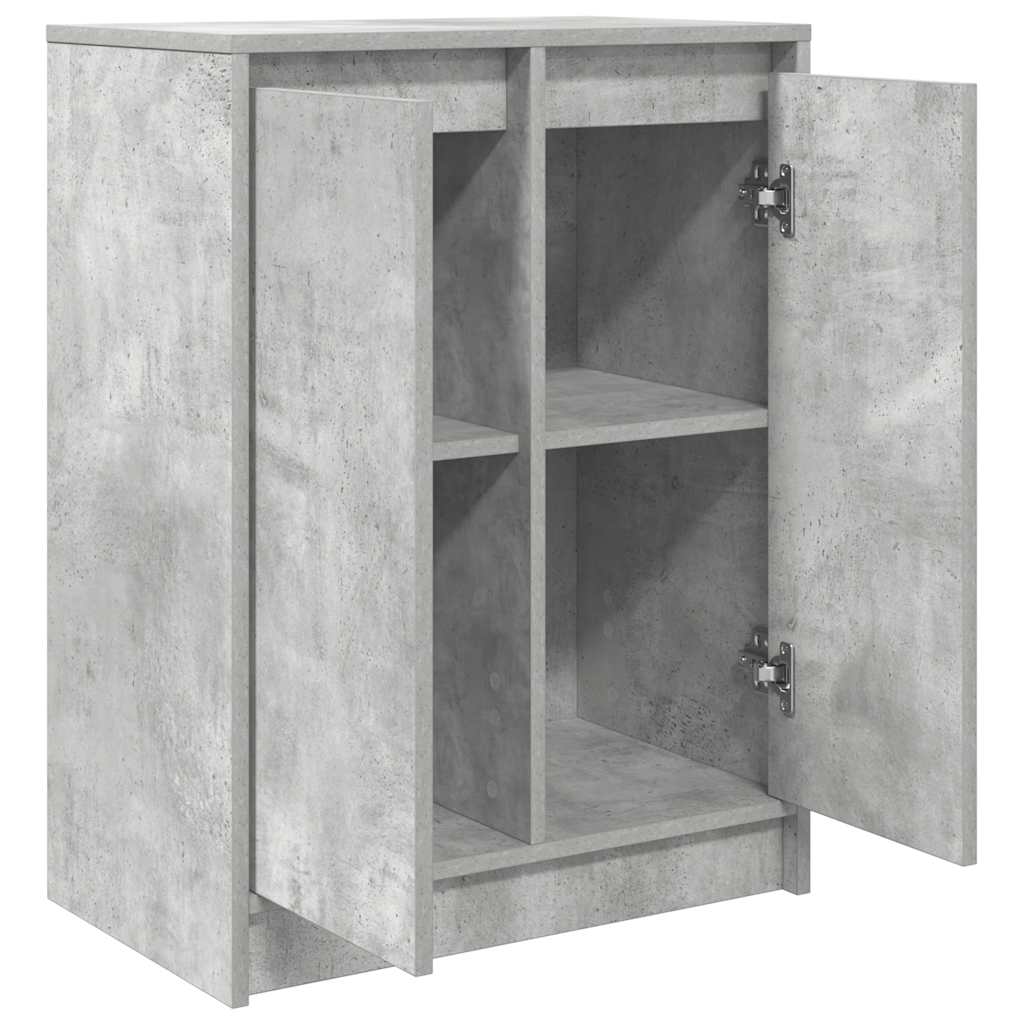 vidaXL Komoda Betonowa Szara 57x34x76 cm Drewno klejone