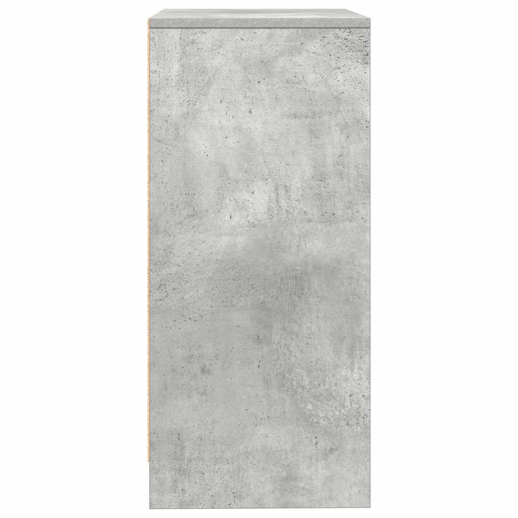 vidaXL Komoda Betonowa Szara 57x34x76 cm Drewno klejone