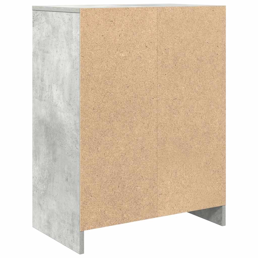 vidaXL Komoda Betonowa Szara 57x34x76 cm Drewno klejone