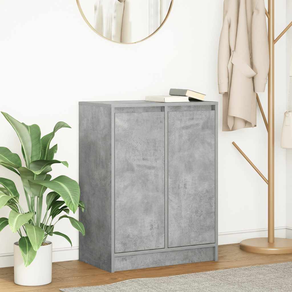 vidaXL Komoda Betonowa Szara 57x34x76 cm Drewno klejone