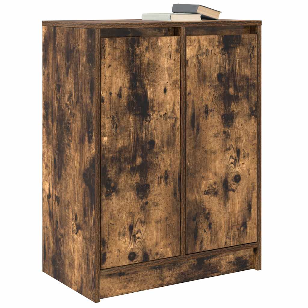 vidaXL Komoda Dąb wędzony 57x34x76 cm Drewno klejone