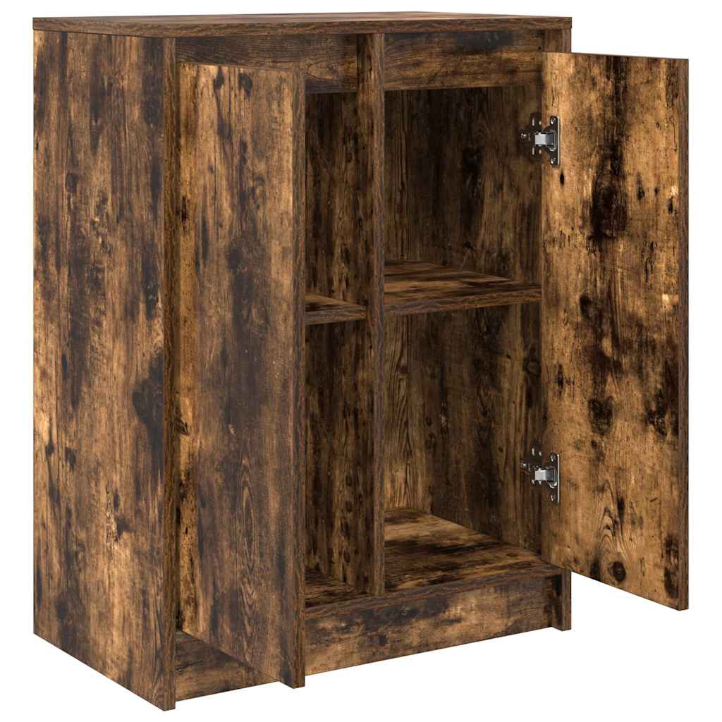 vidaXL Komoda Dąb wędzony 57x34x76 cm Drewno klejone