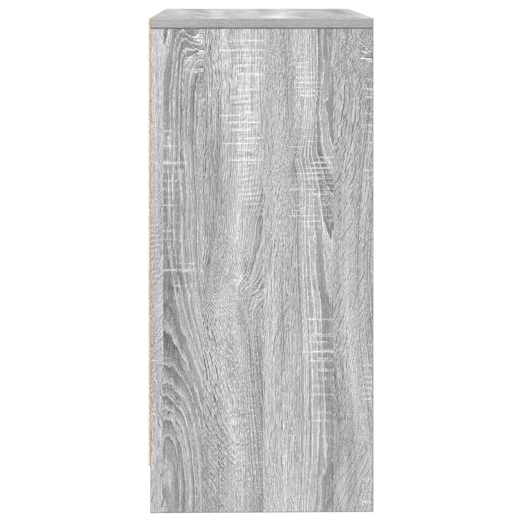 vidaXL Komoda Szara Sonoma 57x34x76 cm Drewno klejone