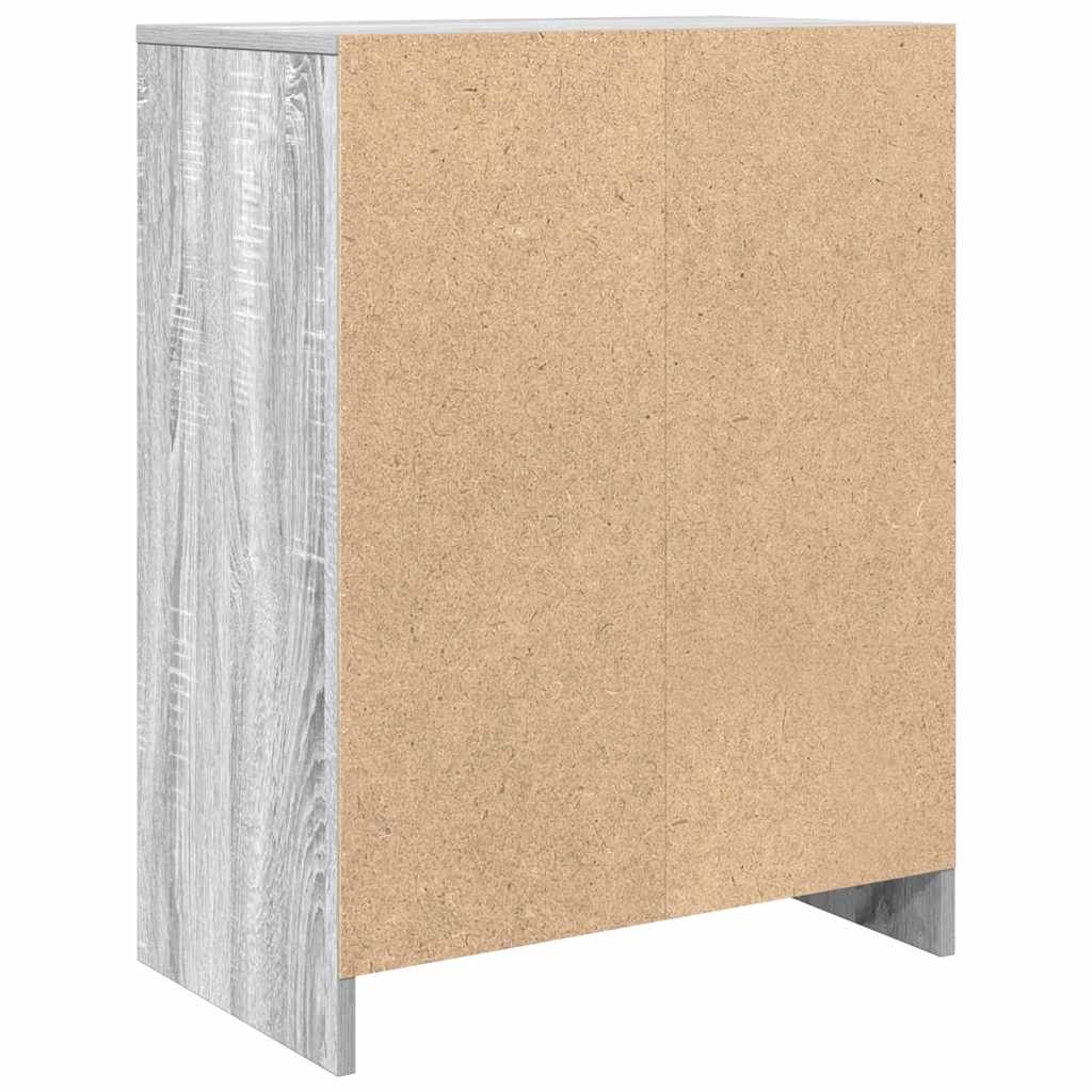 vidaXL Komoda Szara Sonoma 57x34x76 cm Drewno klejone
