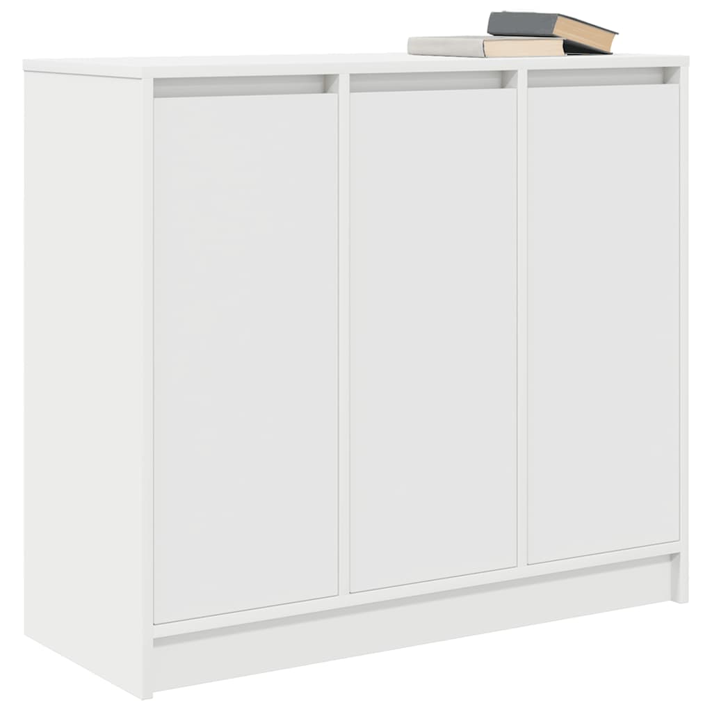 vidaXL Komoda Biała 85x34x76 cm Drewno klejone