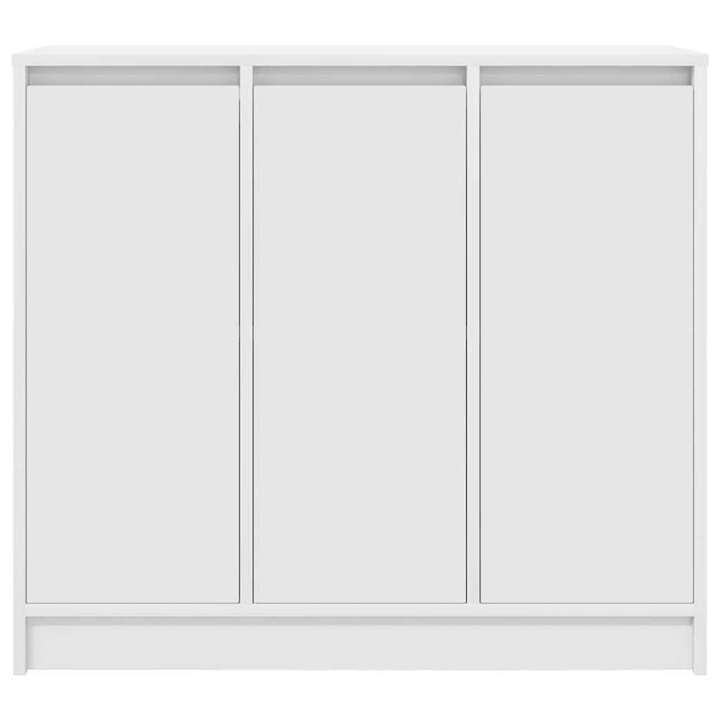 vidaXL Komoda Biała 85x34x76 cm Drewno klejone