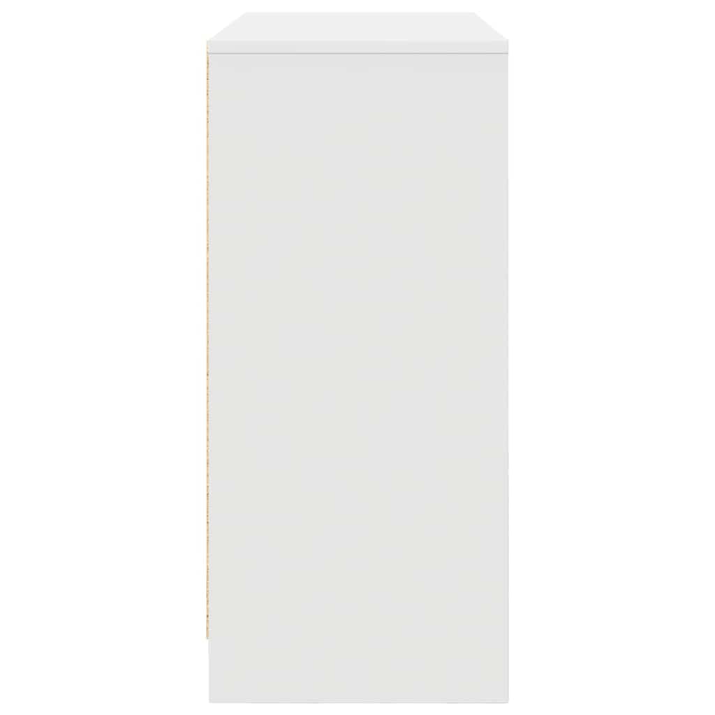 vidaXL Komoda Biała 85x34x76 cm Drewno klejone