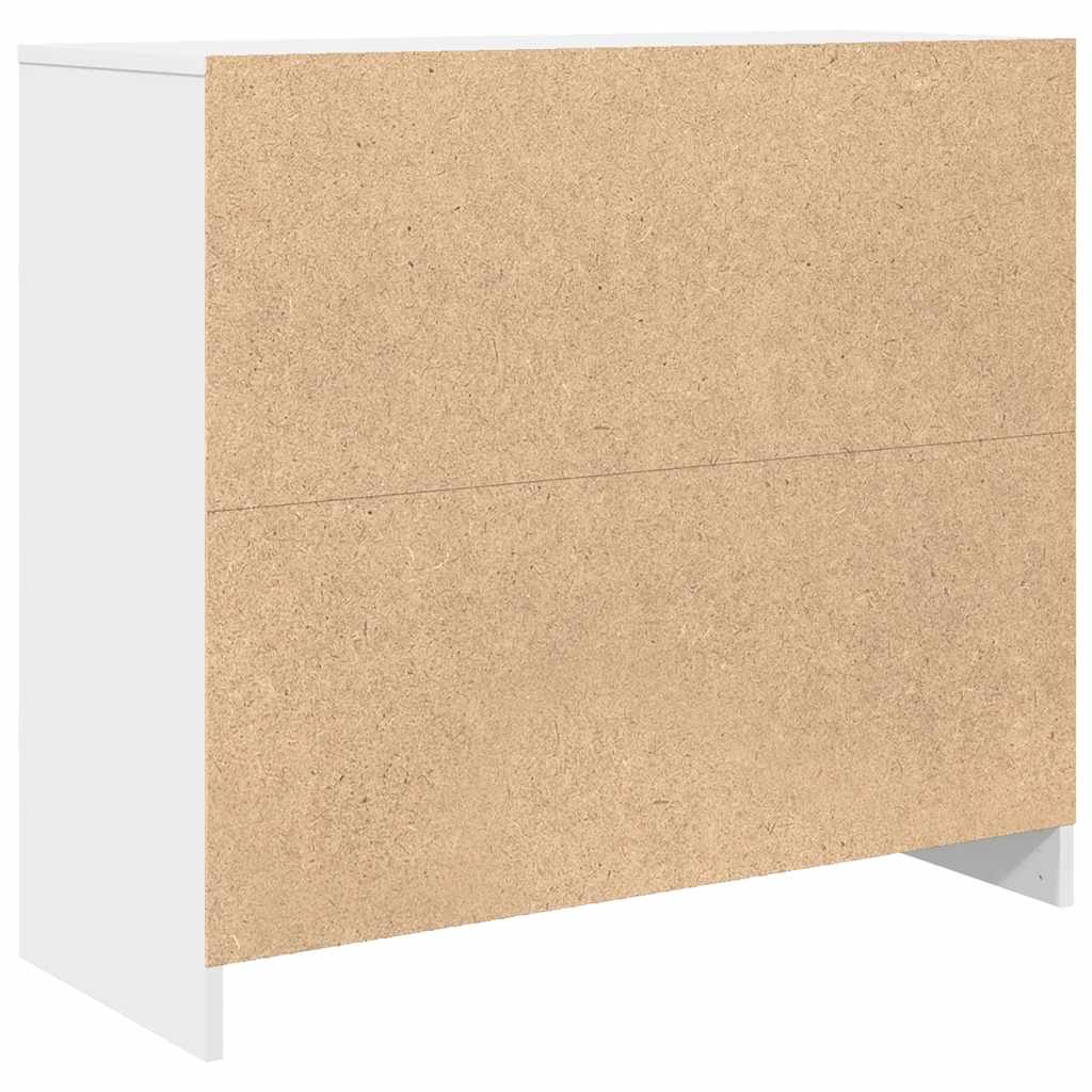 vidaXL Komoda Biała 85x34x76 cm Drewno klejone
