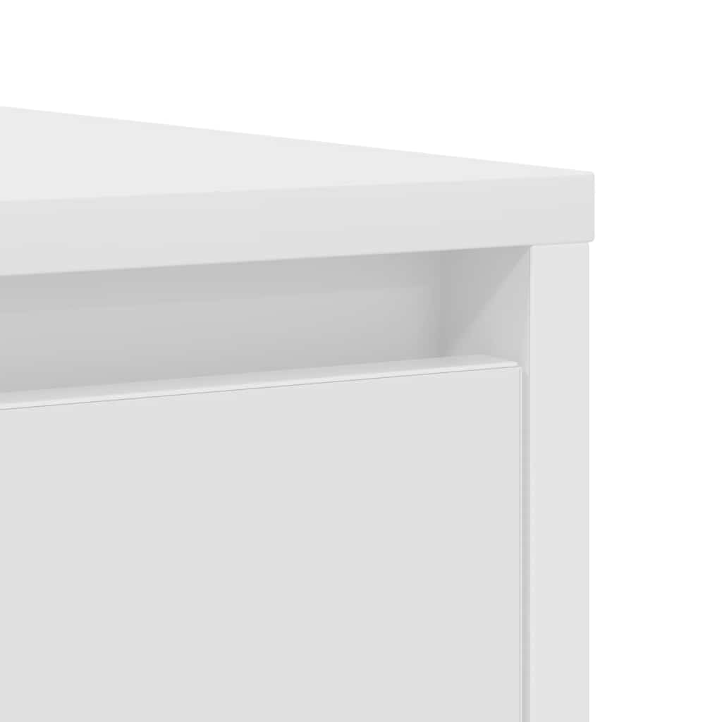 vidaXL Komoda Biała 85x34x76 cm Drewno klejone