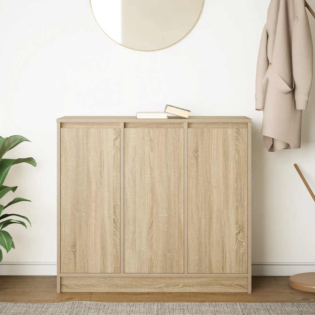 vidaXL Komoda Sonoma Oak 85x34x76 cm Drewno klejone