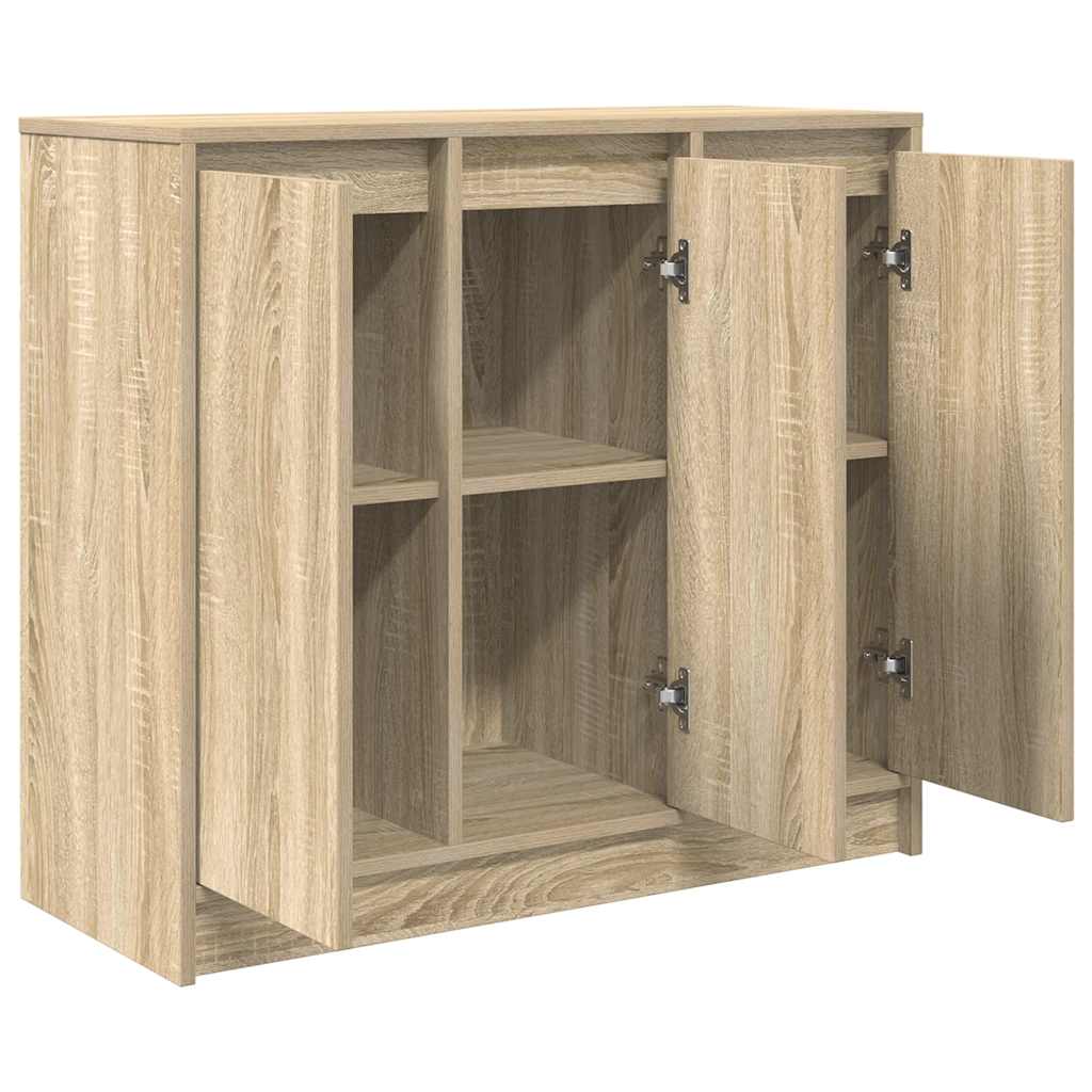 vidaXL Komoda Sonoma Oak 85x34x76 cm Drewno klejone