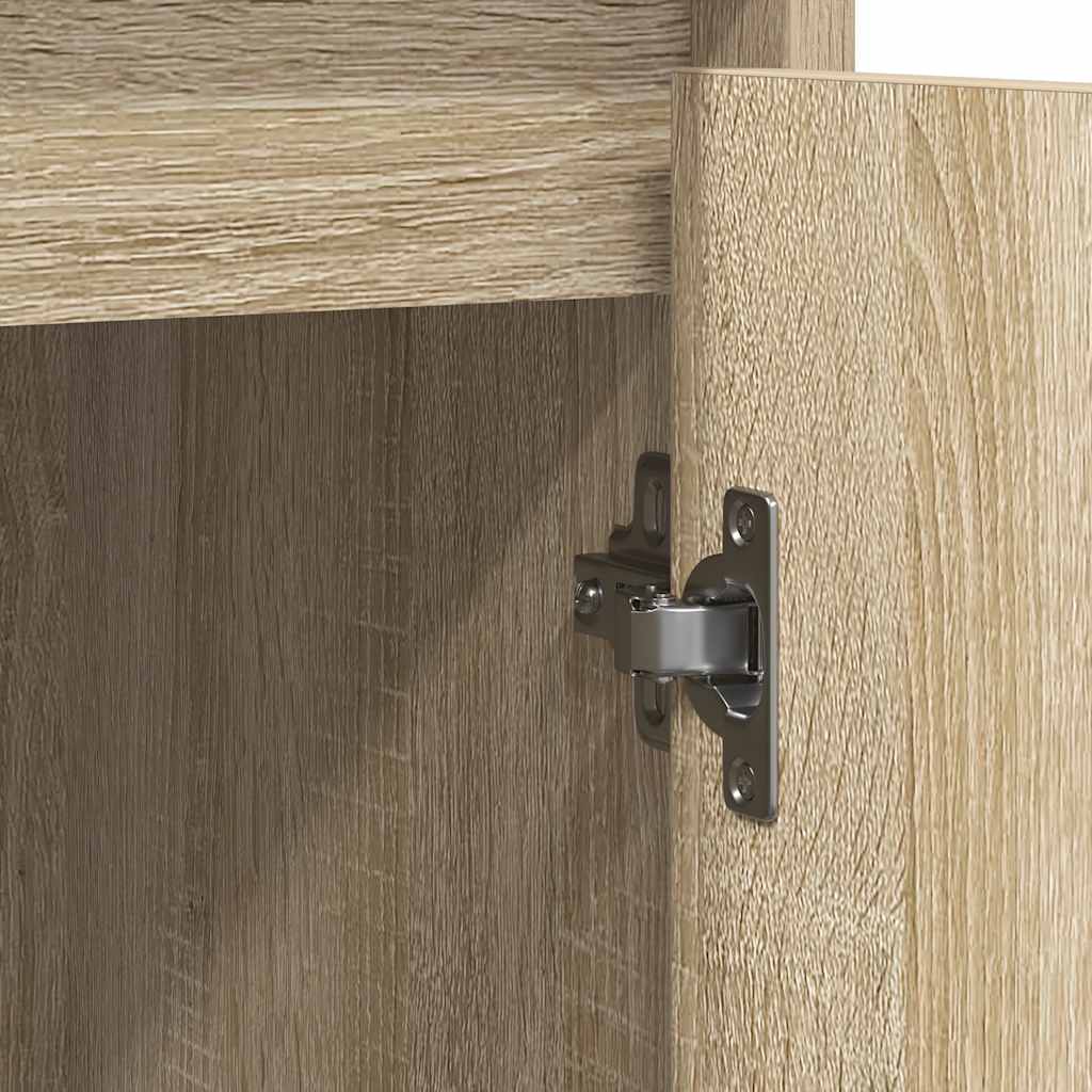 vidaXL Komoda Sonoma Oak 85x34x76 cm Drewno klejone