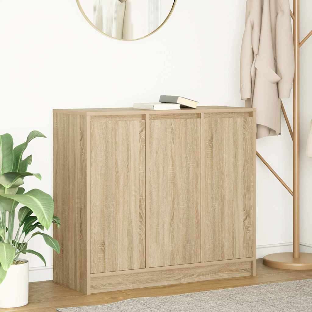 vidaXL Komoda Sonoma Oak 85x34x76 cm Drewno klejone
