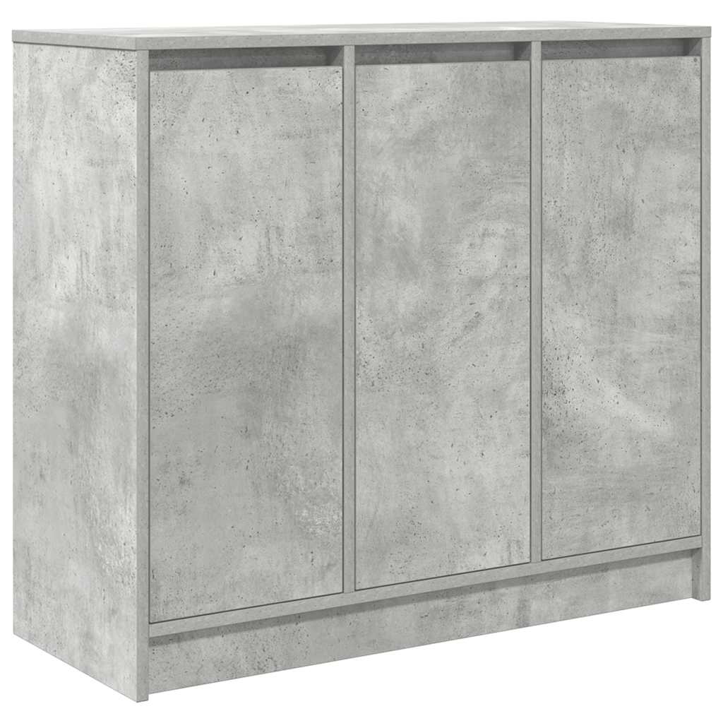 vidaXL Komoda Betonowa Szara 85x34x76 cm Drewno klejone