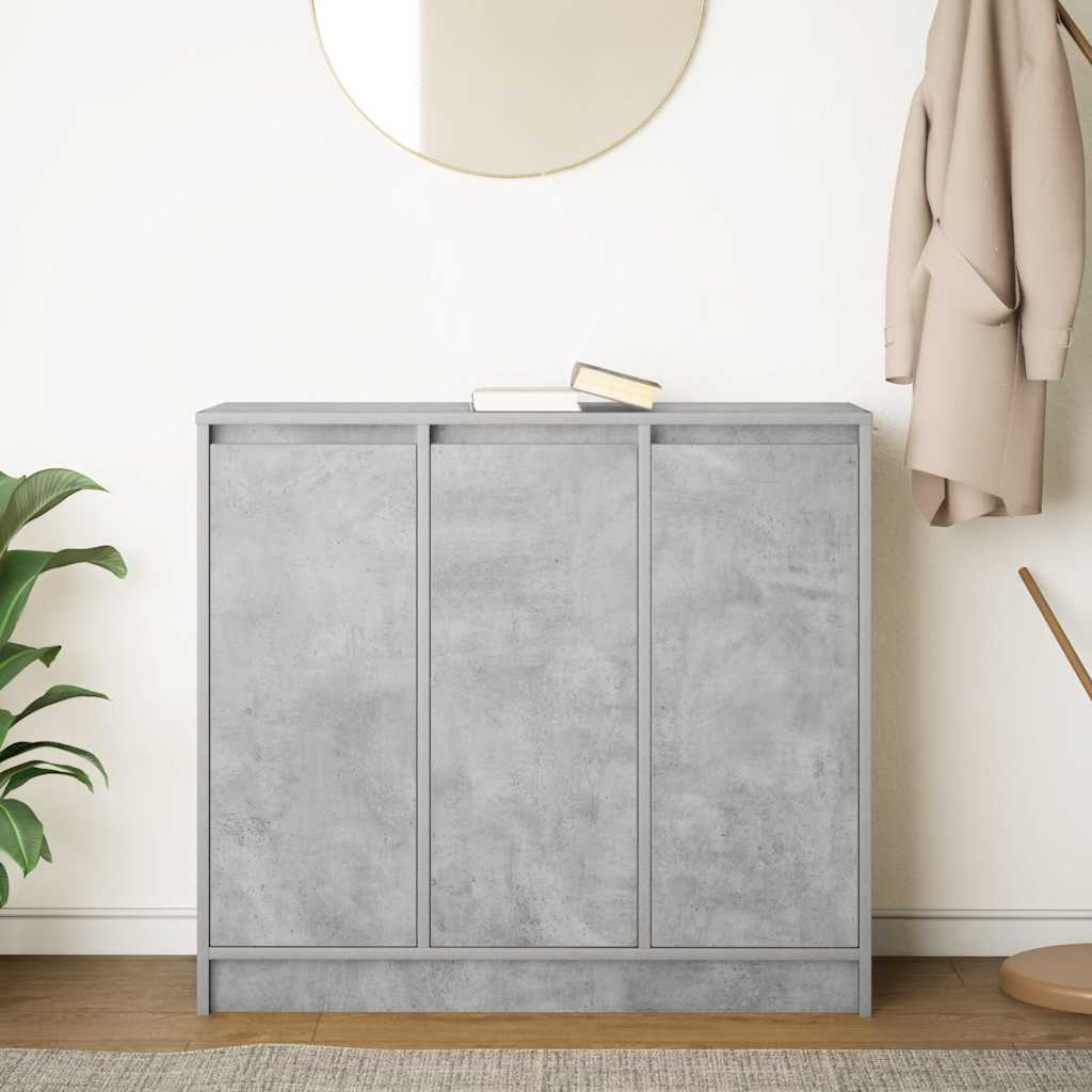 vidaXL Komoda Betonowa Szara 85x34x76 cm Drewno klejone