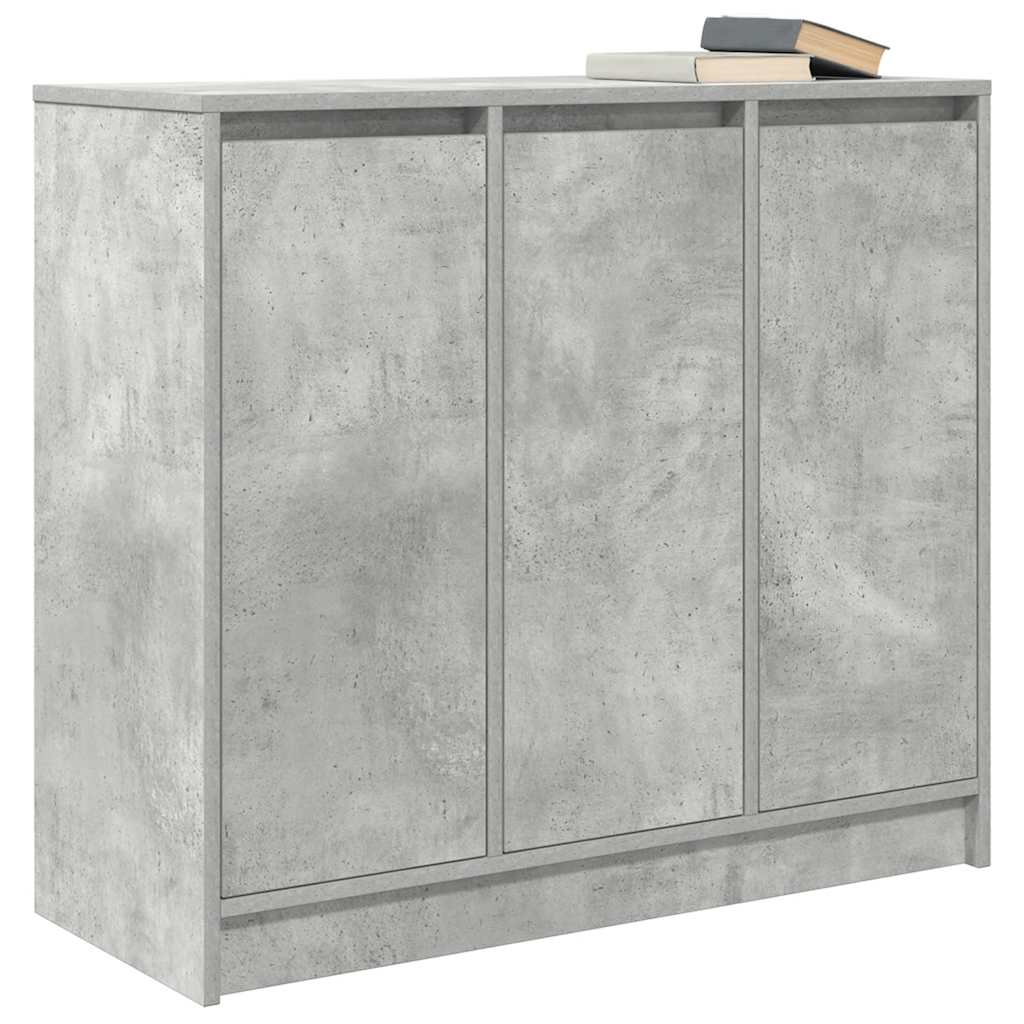 vidaXL Komoda Betonowa Szara 85x34x76 cm Drewno klejone