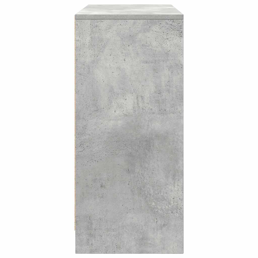 vidaXL Komoda Betonowa Szara 85x34x76 cm Drewno klejone