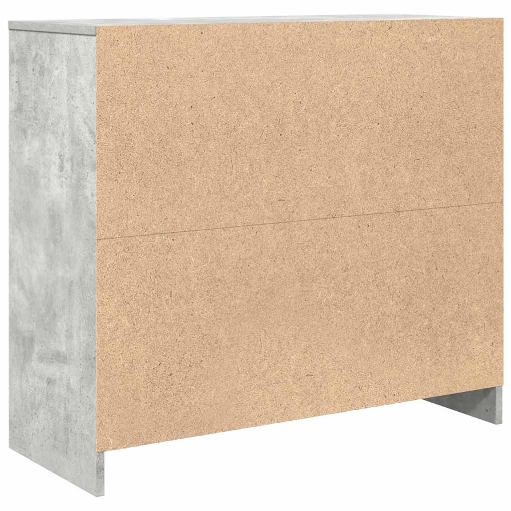 vidaXL Komoda Betonowa Szara 85x34x76 cm Drewno klejone
