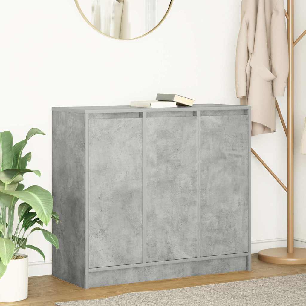 vidaXL Komoda Betonowa Szara 85x34x76 cm Drewno klejone