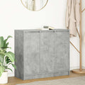 vidaXL Komoda Betonowa Szara 85x34x76 cm Drewno klejone