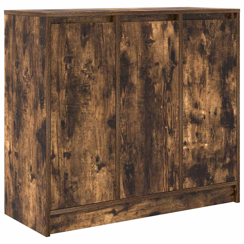 vidaXL Komoda Dąb wędzony 85x34x76 cm Drewno klejone