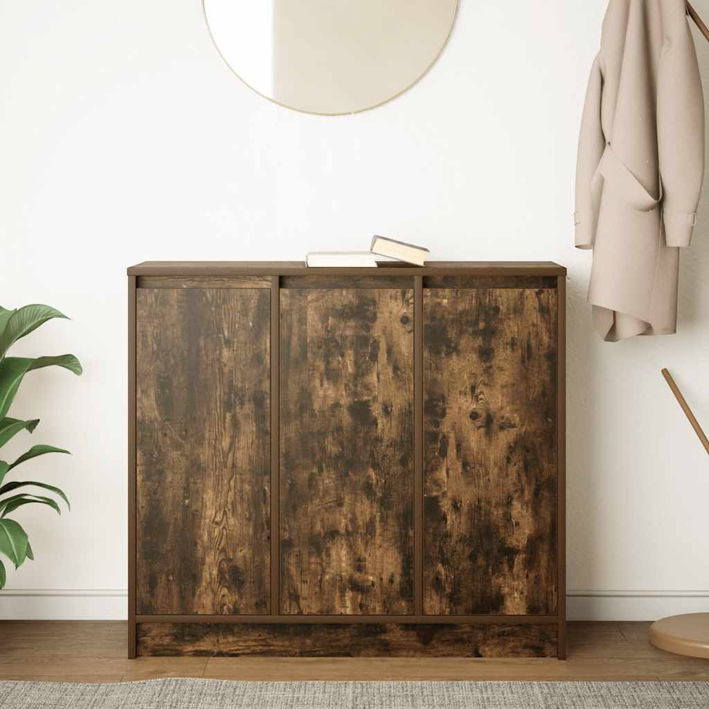 vidaXL Komoda Dąb wędzony 85x34x76 cm Drewno klejone