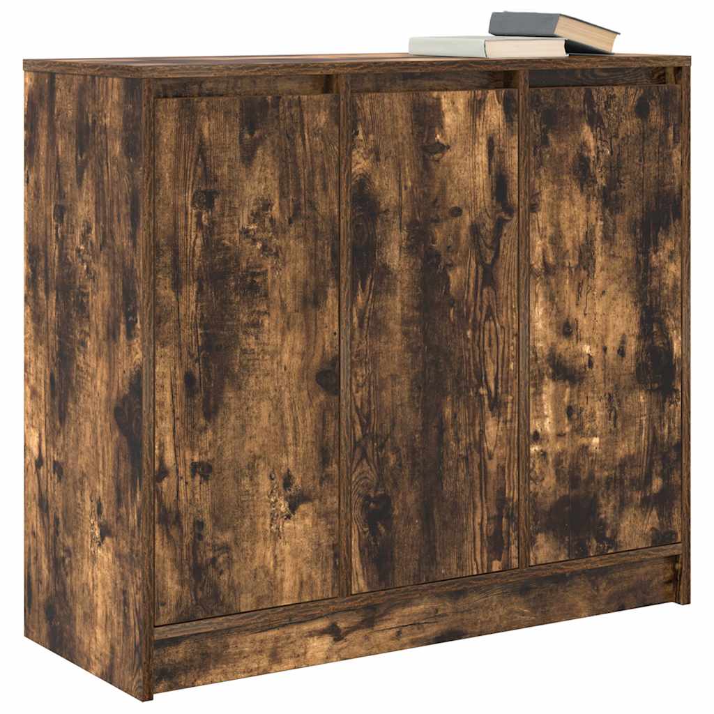 vidaXL Komoda Dąb wędzony 85x34x76 cm Drewno klejone