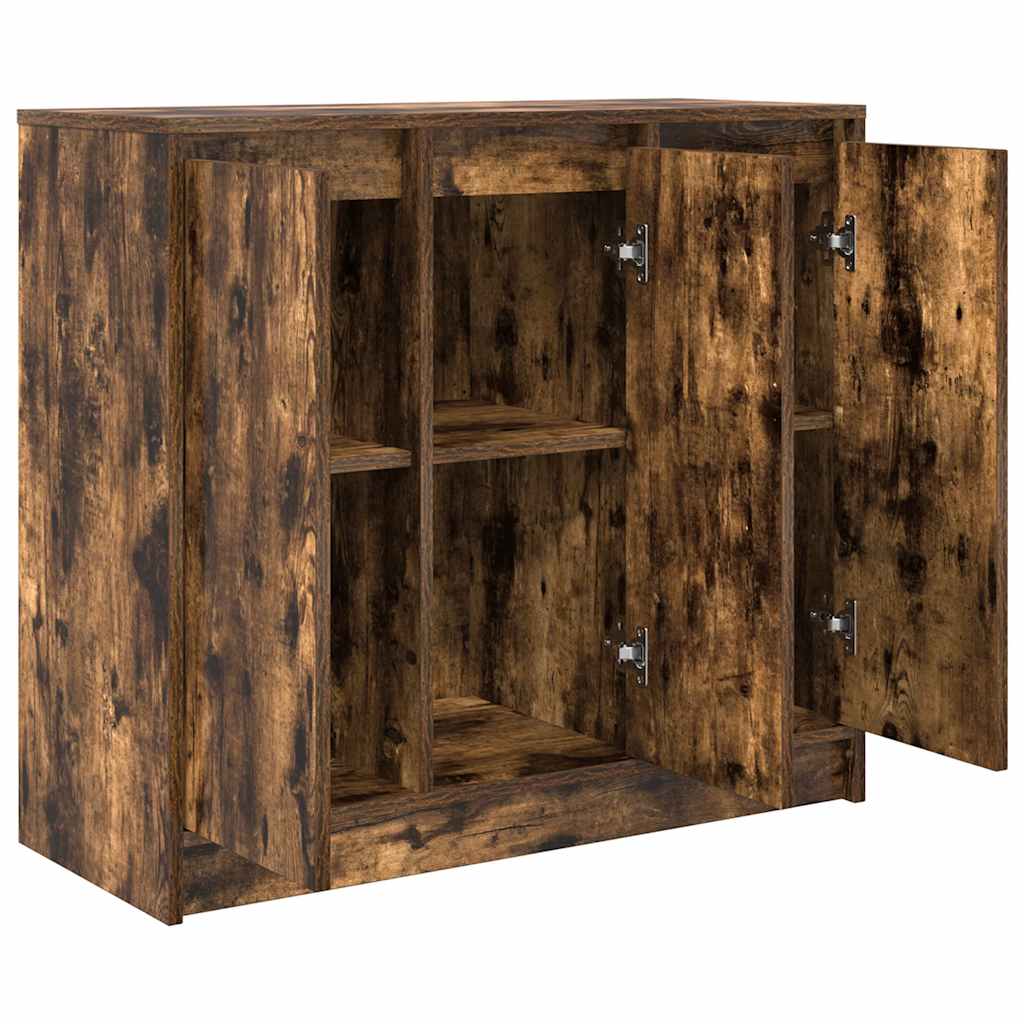 vidaXL Komoda Dąb wędzony 85x34x76 cm Drewno klejone