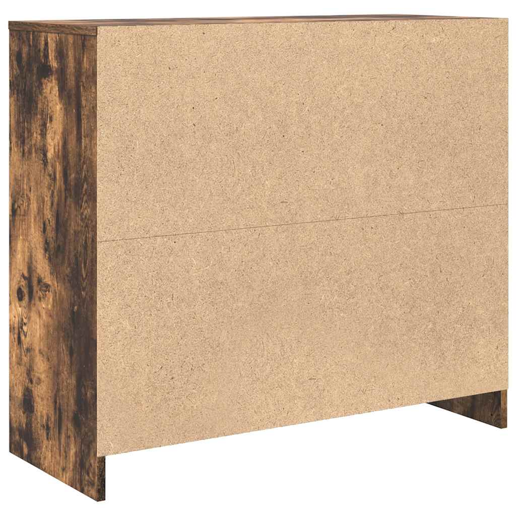 vidaXL Komoda Dąb wędzony 85x34x76 cm Drewno klejone