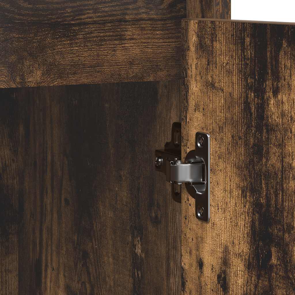 vidaXL Komoda Dąb wędzony 85x34x76 cm Drewno klejone