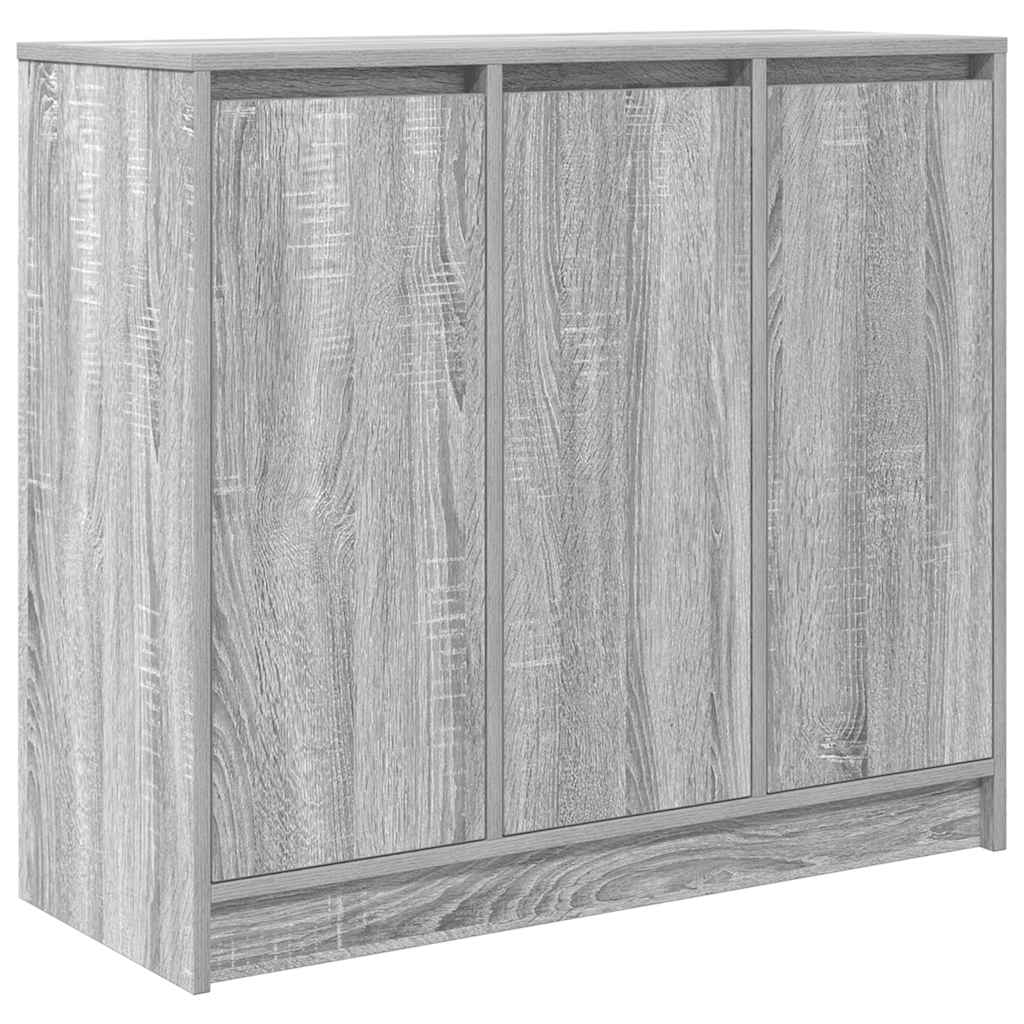 vidaXL Komoda Szara Sonoma 85x34x76 cm Drewno klejone