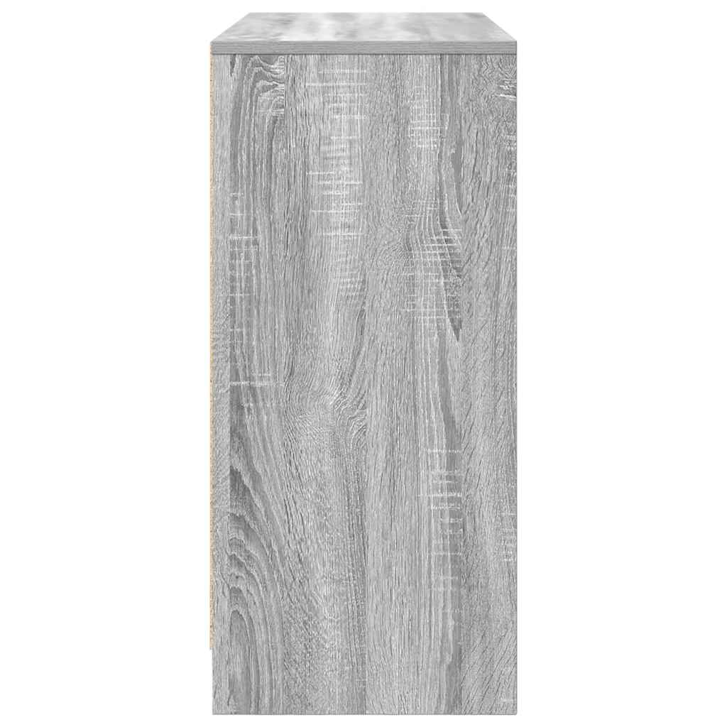vidaXL Komoda Szara Sonoma 85x34x76 cm Drewno klejone