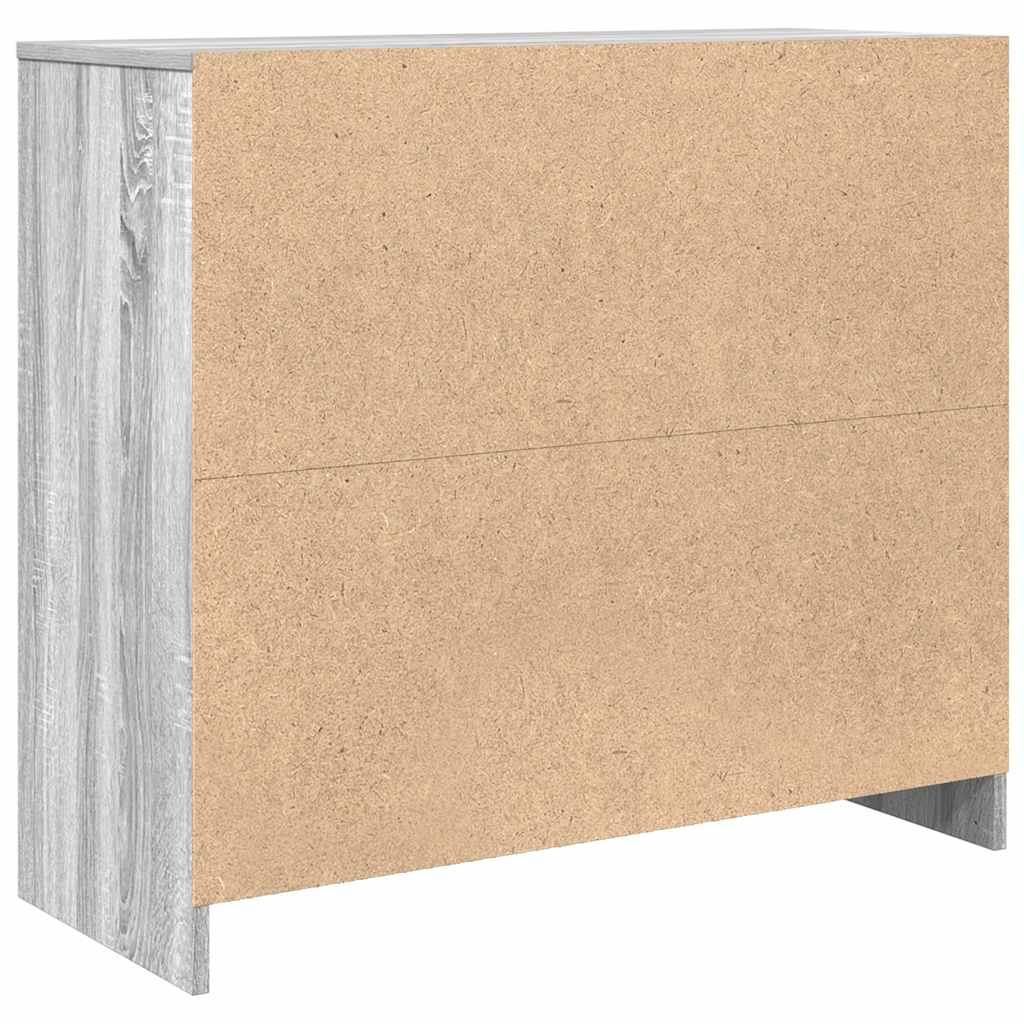 vidaXL Komoda Szara Sonoma 85x34x76 cm Drewno klejone