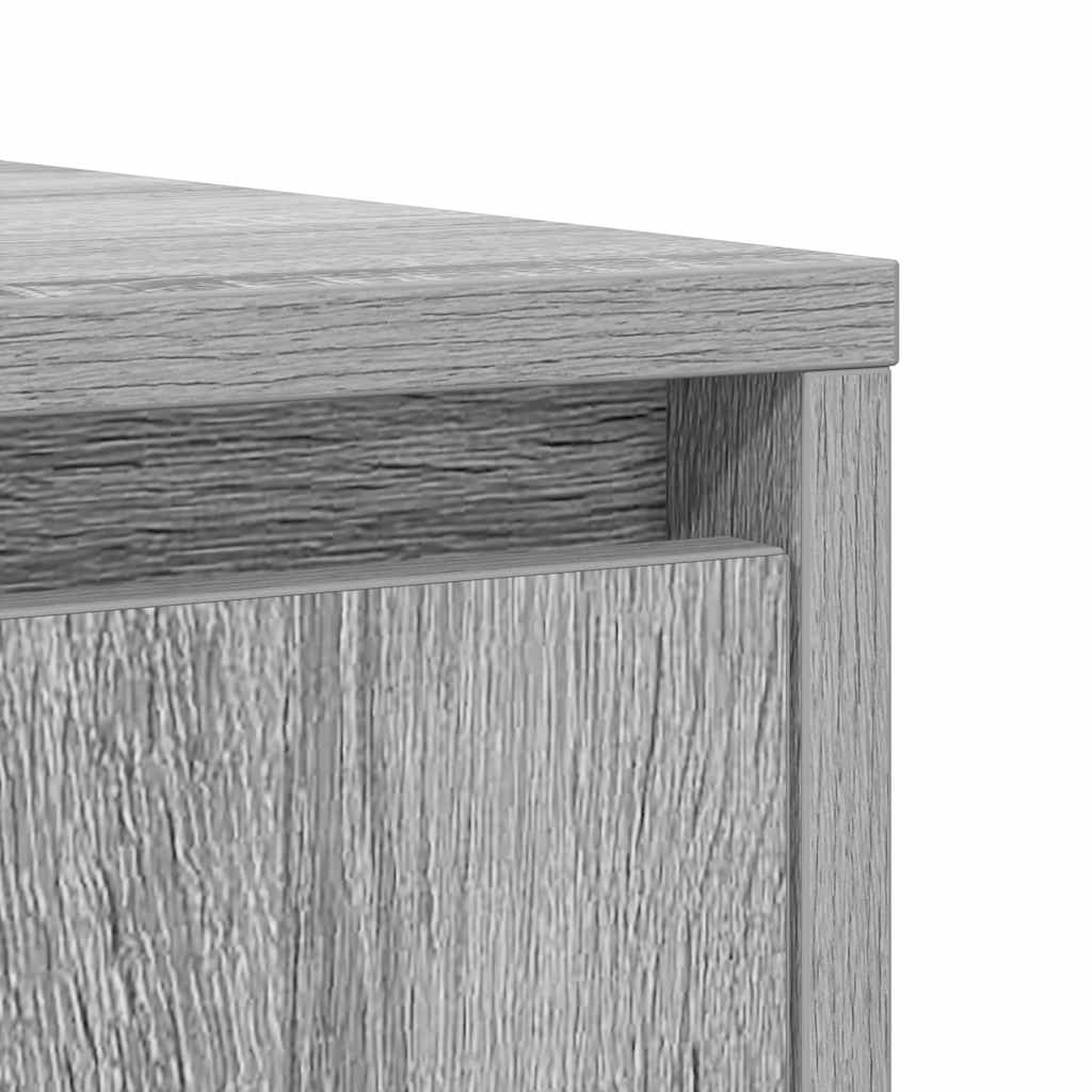 vidaXL Komoda Szara Sonoma 85x34x76 cm Drewno klejone