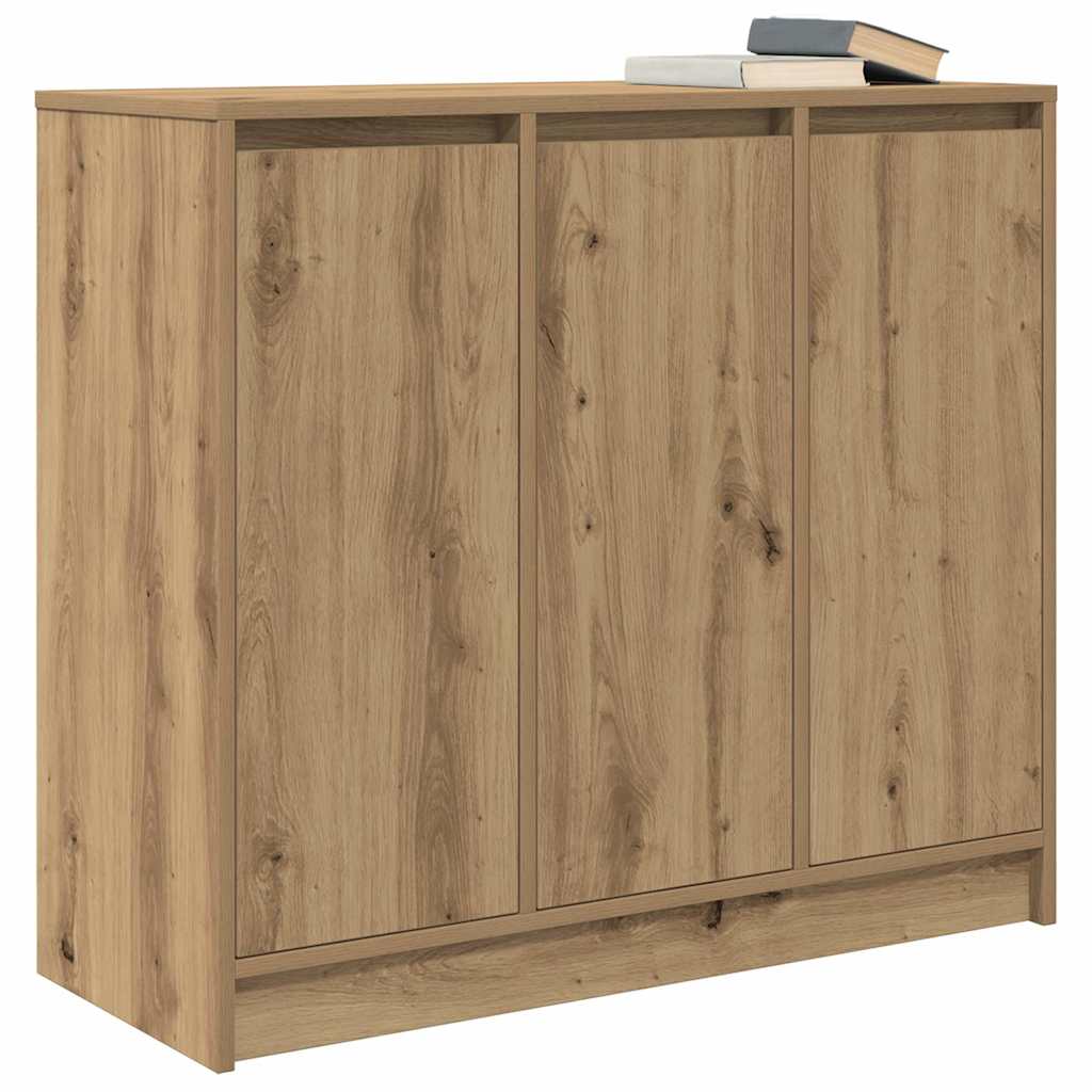 vidaXL Komoda Artisan Dąb 85x34x76 cm Drewno klejone